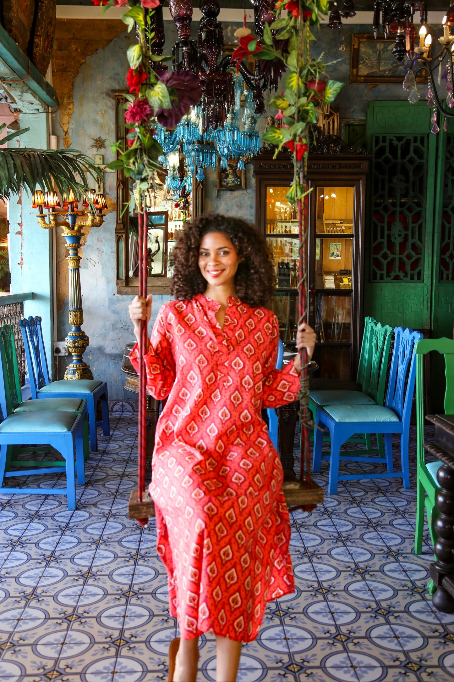 The New Pilgrim Dress Soft Coral