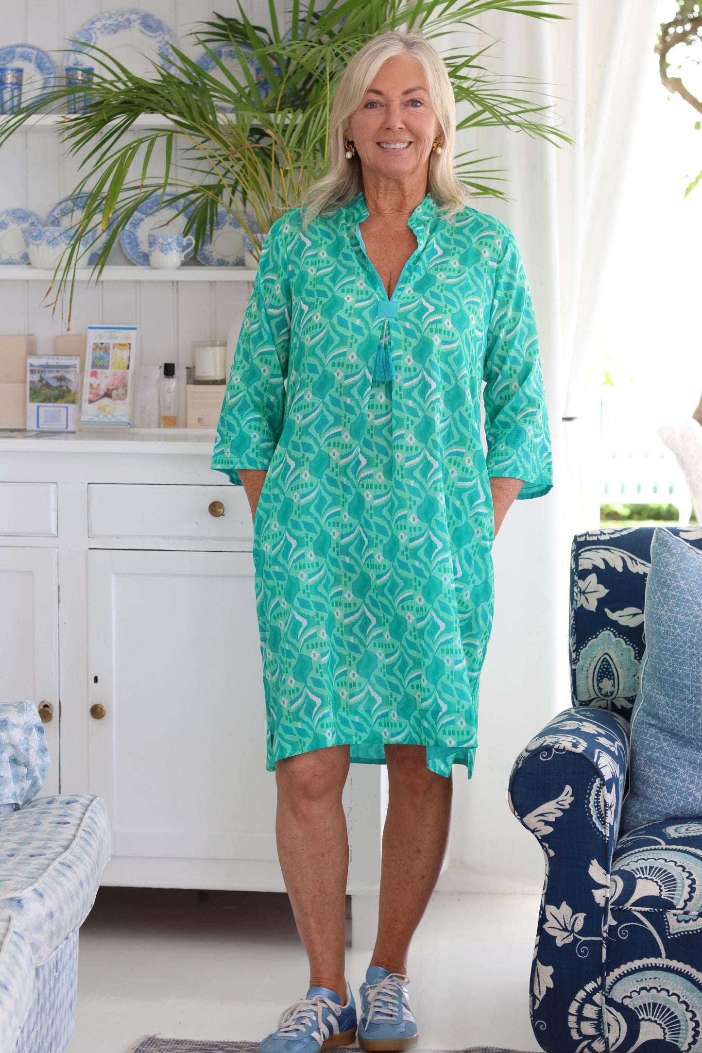 Tina Tassel Green Abstract