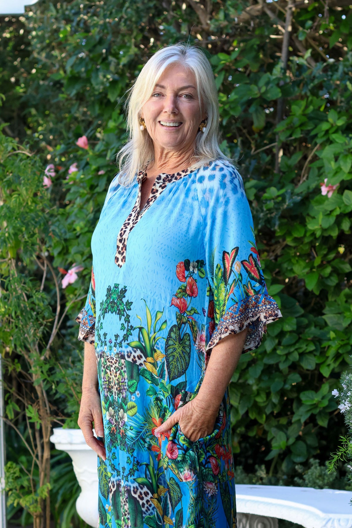 Ava Dress Paradise Blue