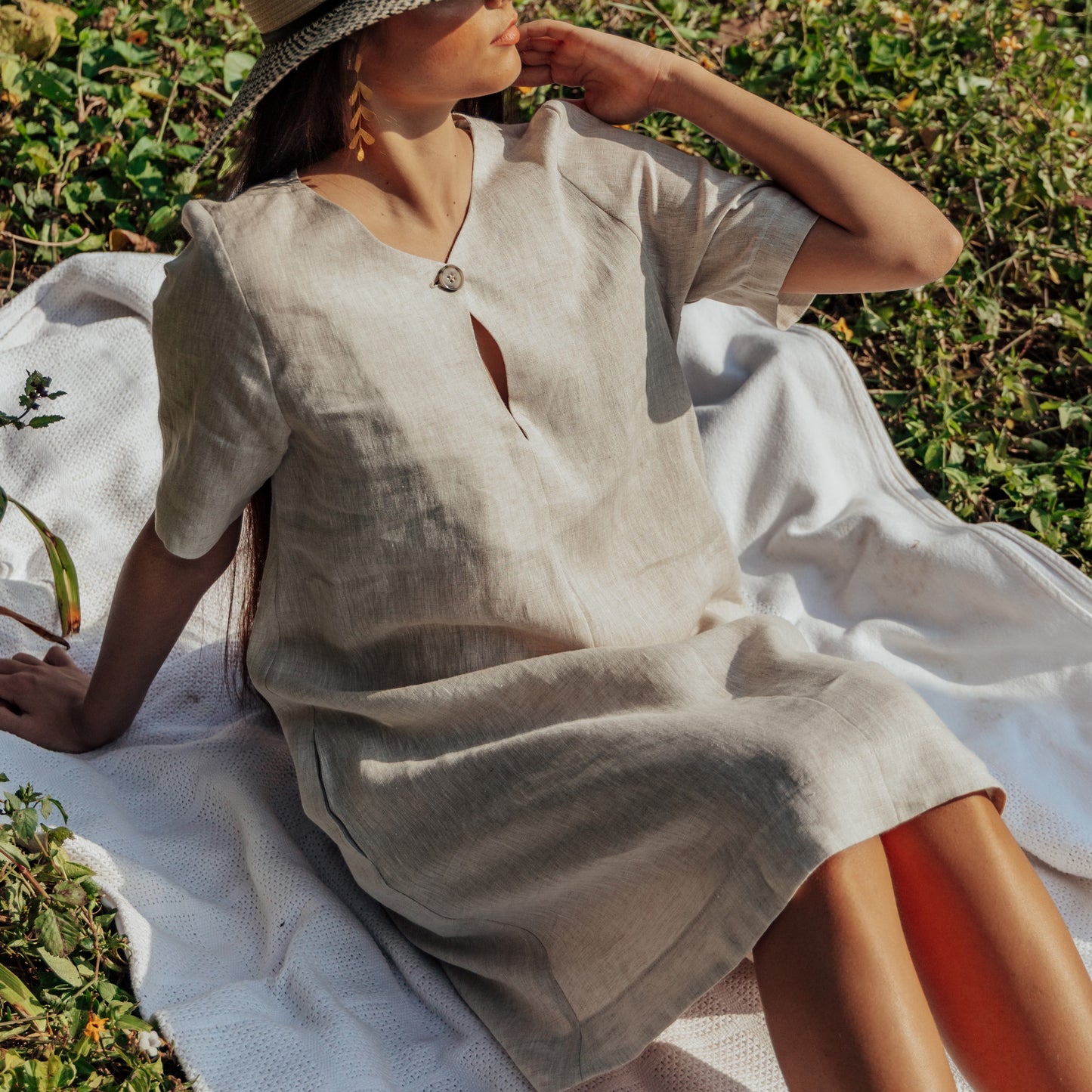 Summer Jade Dress Natural