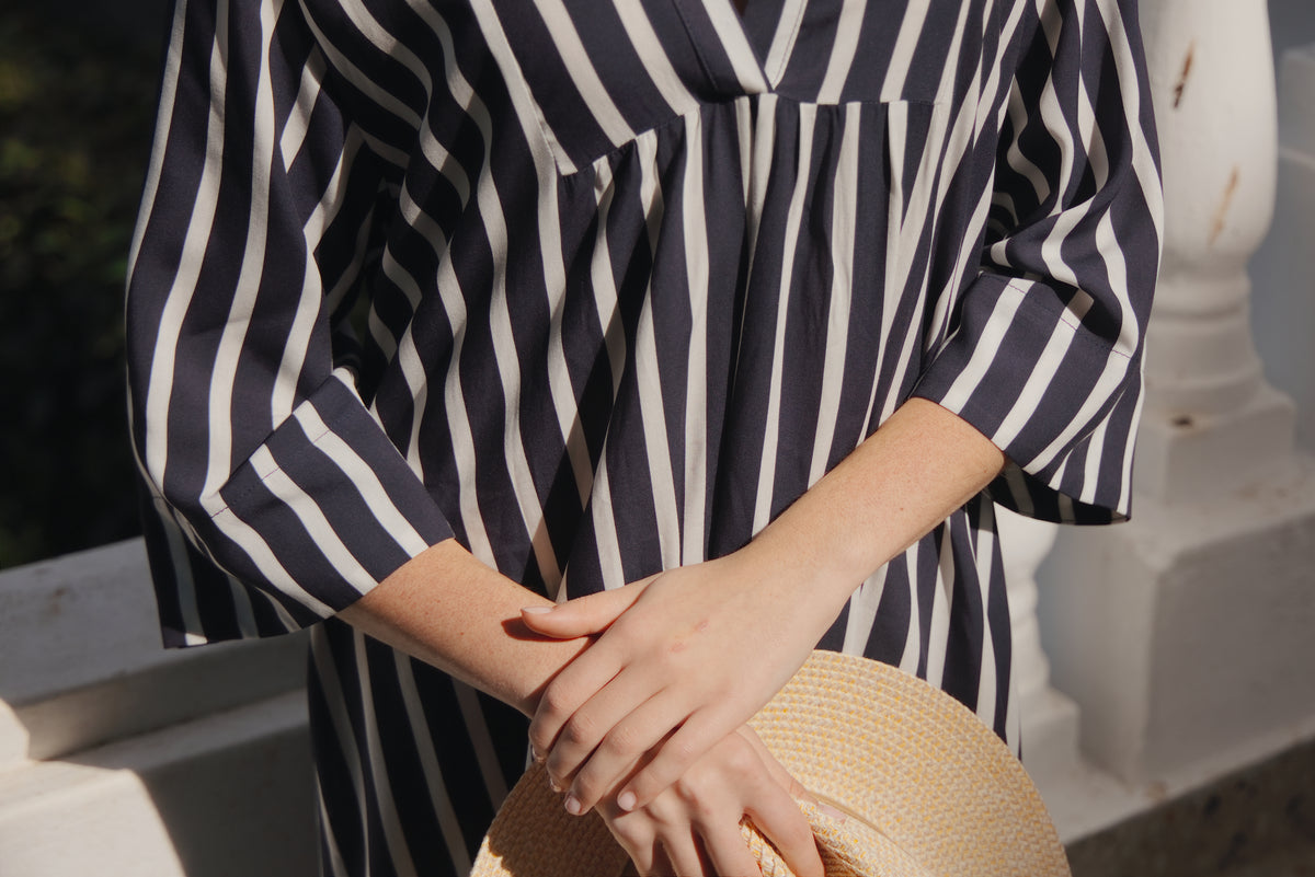 Dolce Kaftan Navy Stripe