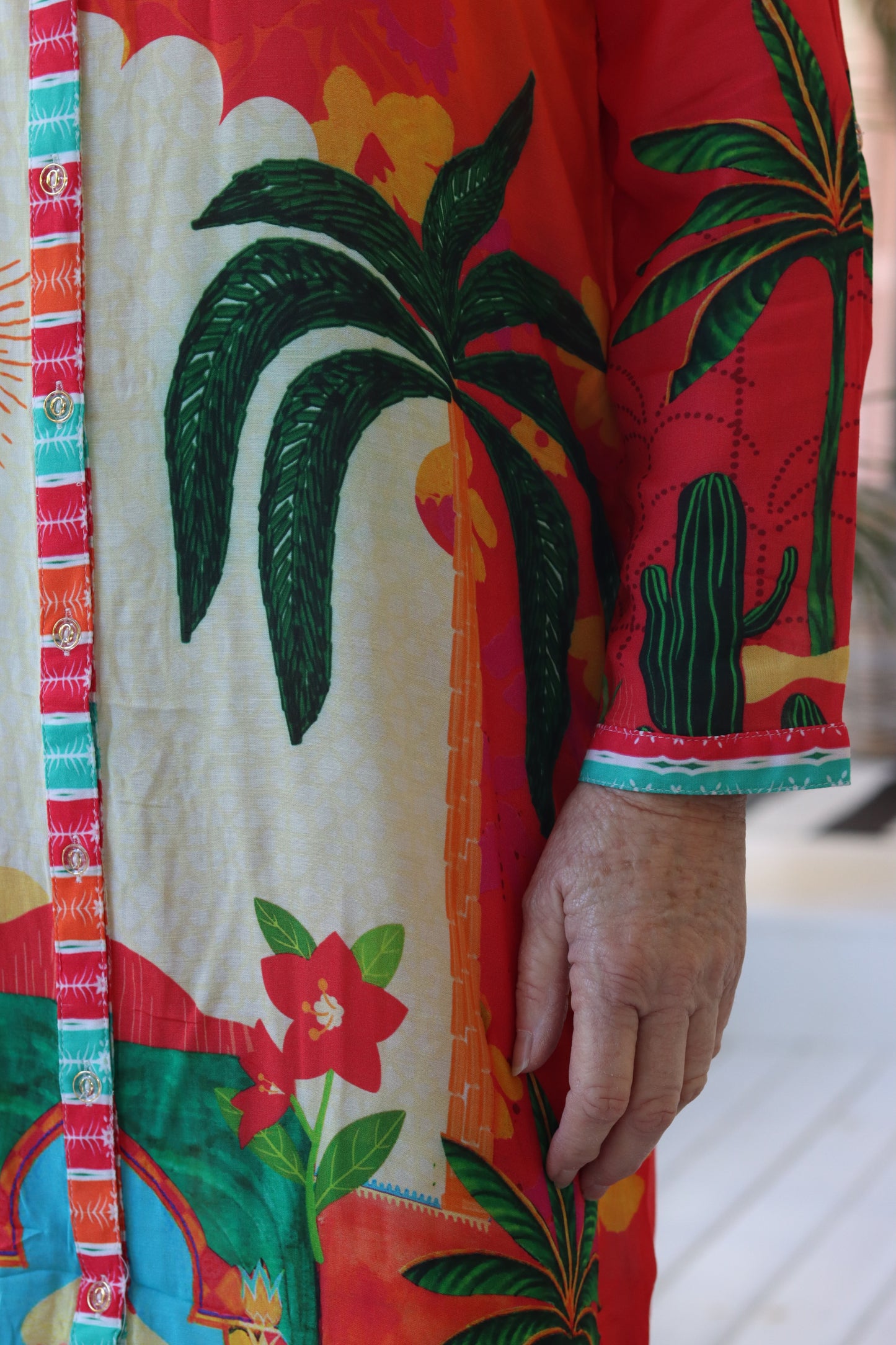 Maddison Short Dress Sunset Fiesta