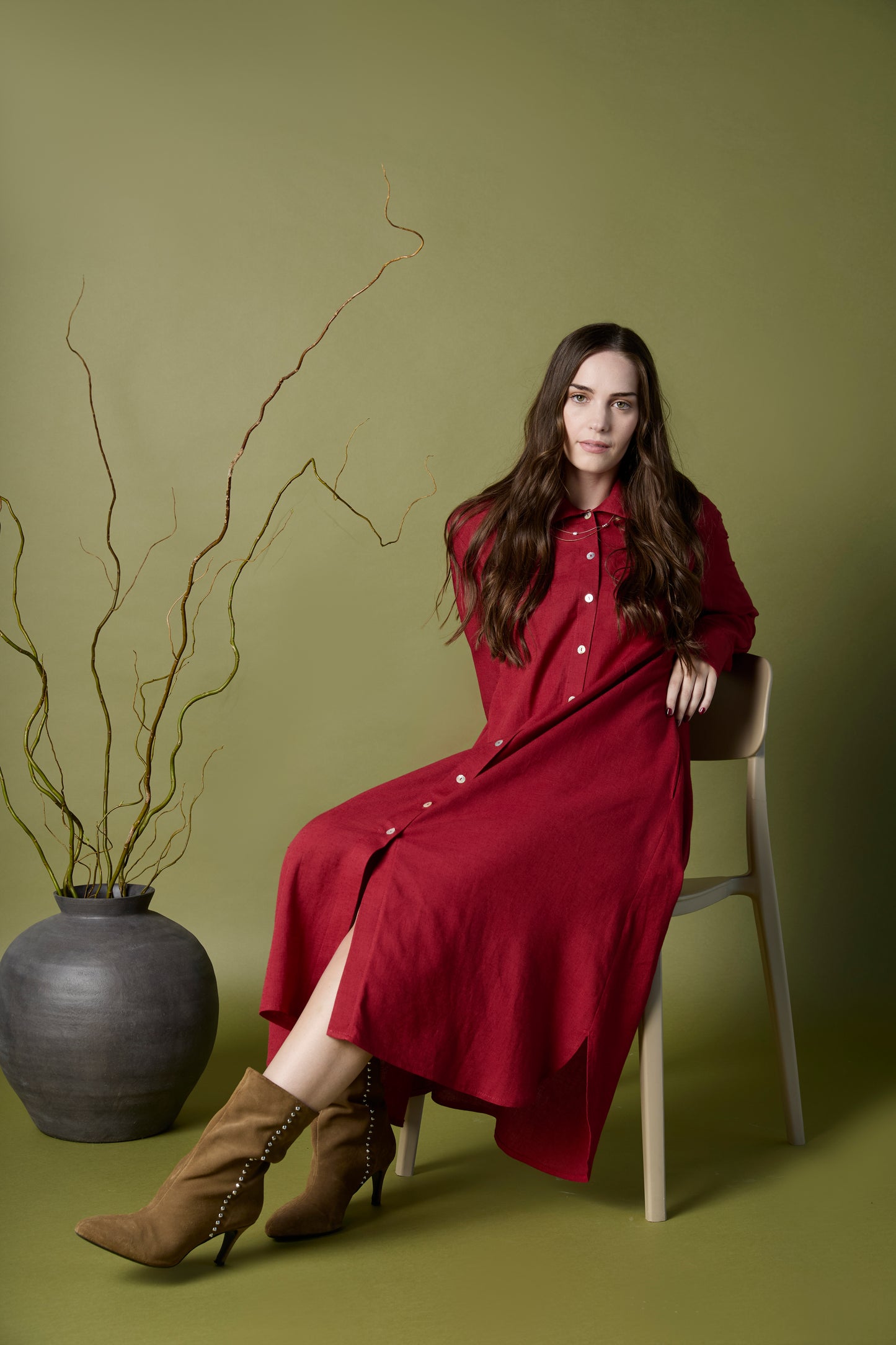 Gabriele Maxi Dress Garnet