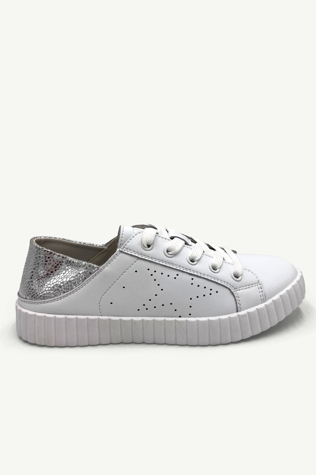 Valentina Sneaker White & Silver Specs