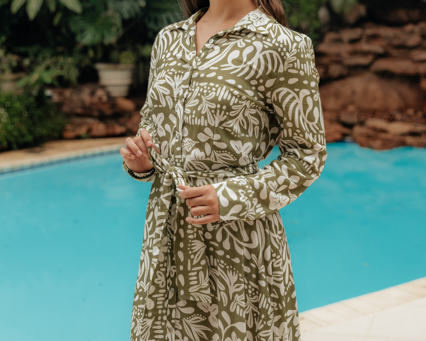 Annie Dress Olive Grove/