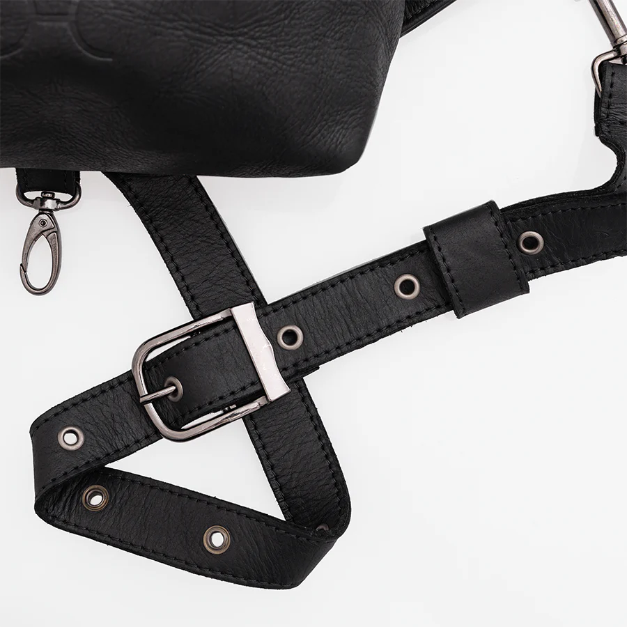 Ari Bum Bag Black Leather