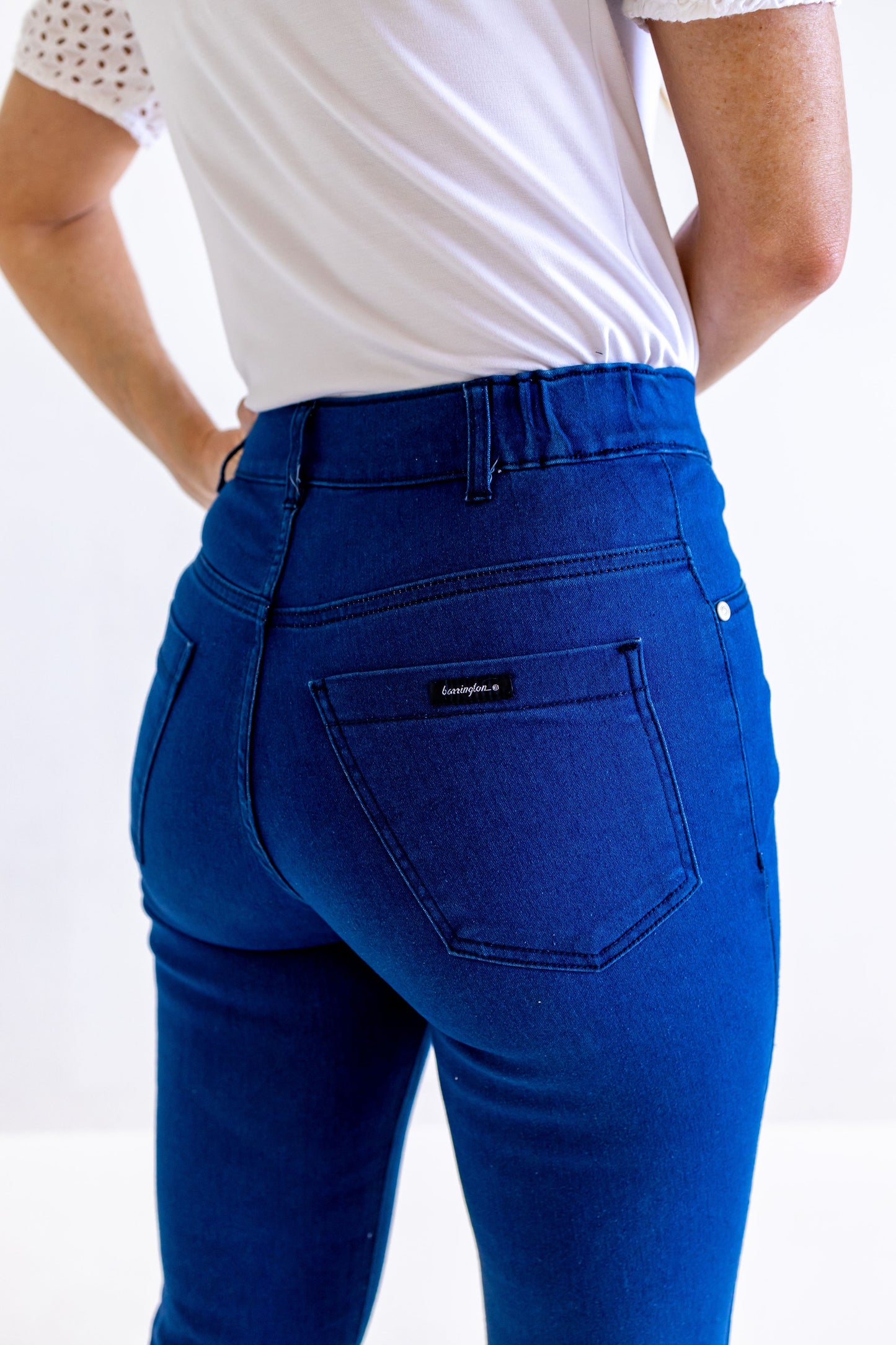 Barrington Annika Side Elastic Jeans Medium Blue Denim