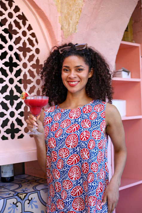 Jordan Top Coral & Navy