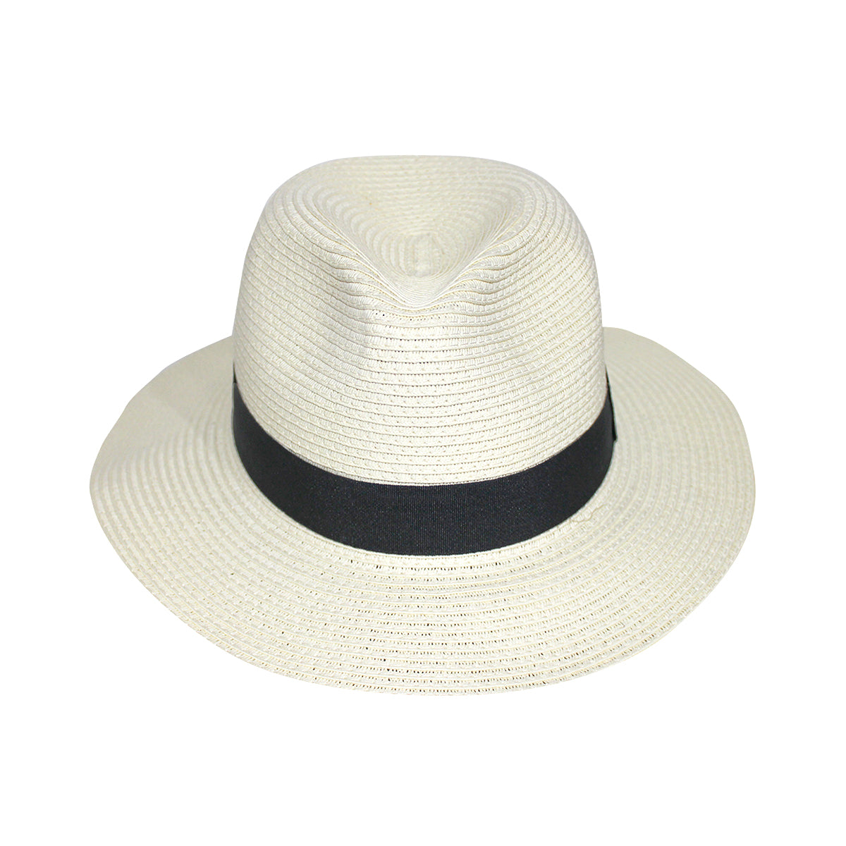 Clarke Fedora Sun Hat Ivory Black