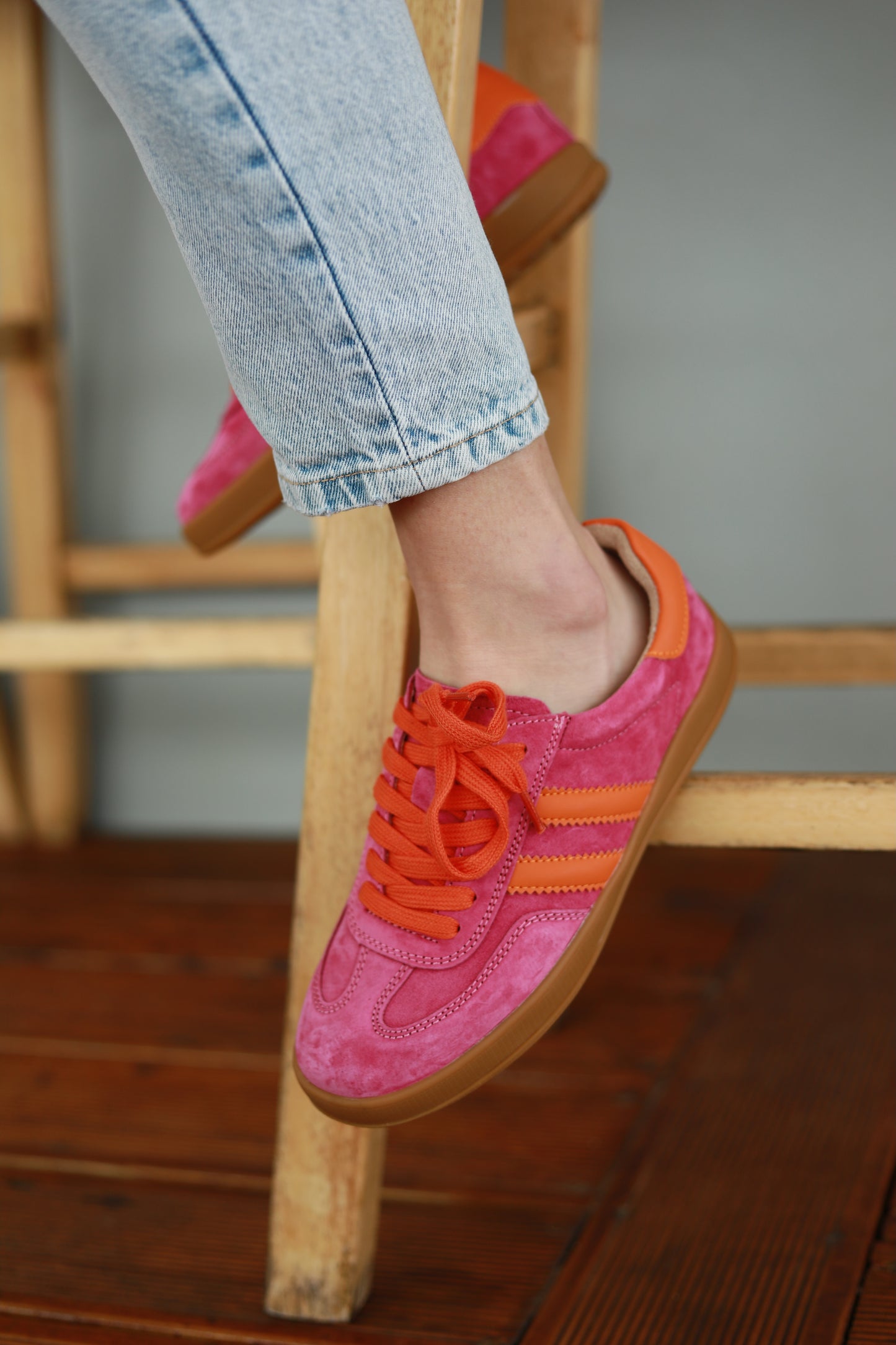 Shiloh Sneaker Fuchsia & Orange