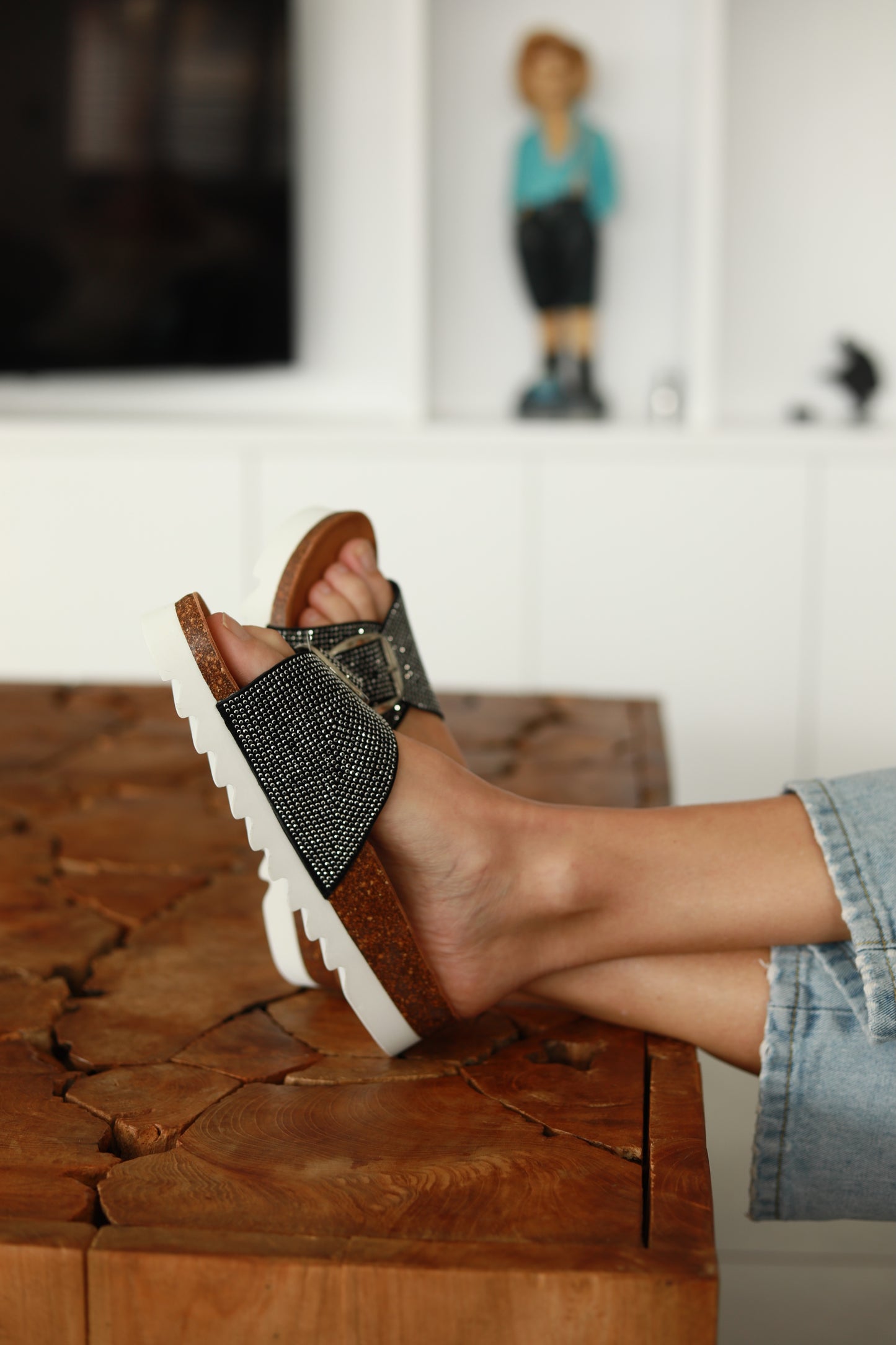 Mason Sandal Black Diamante