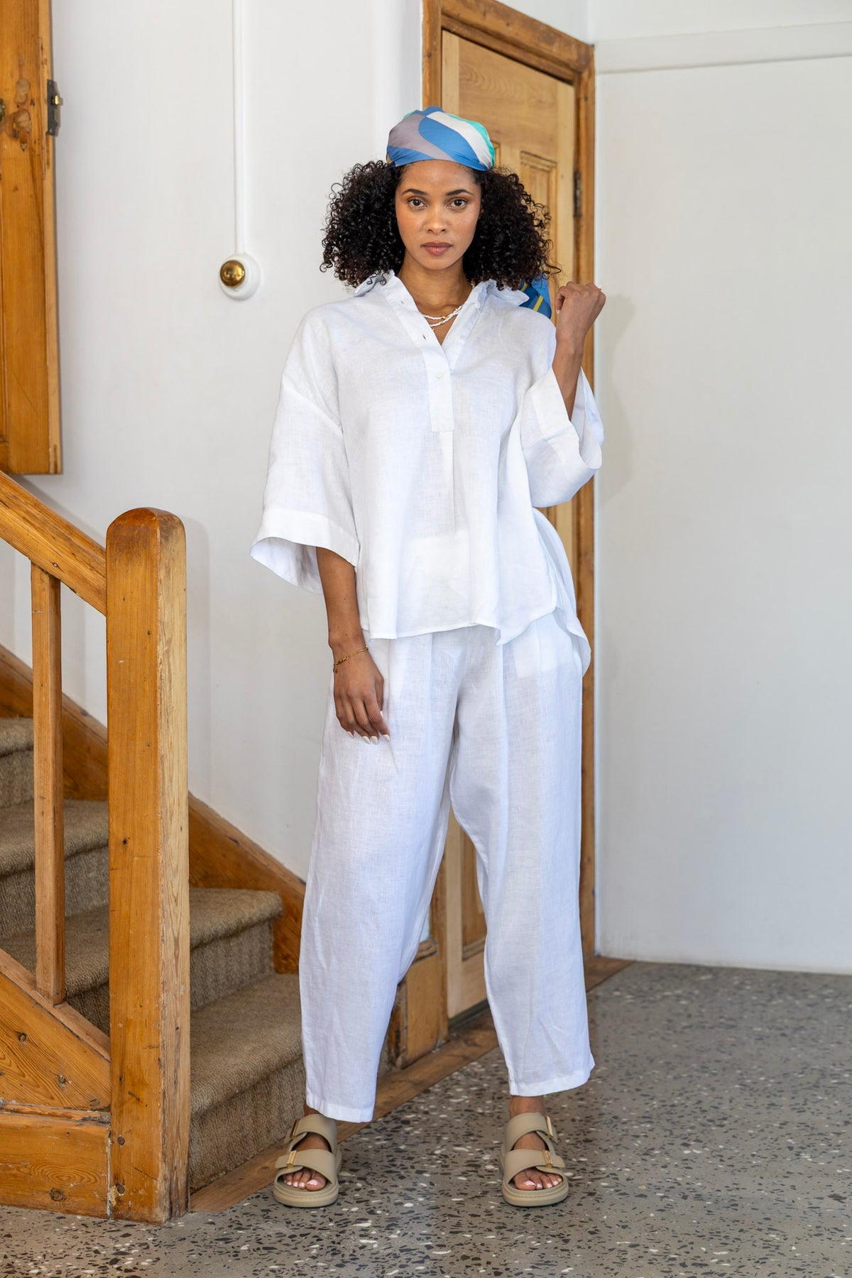 Lennox Pants White