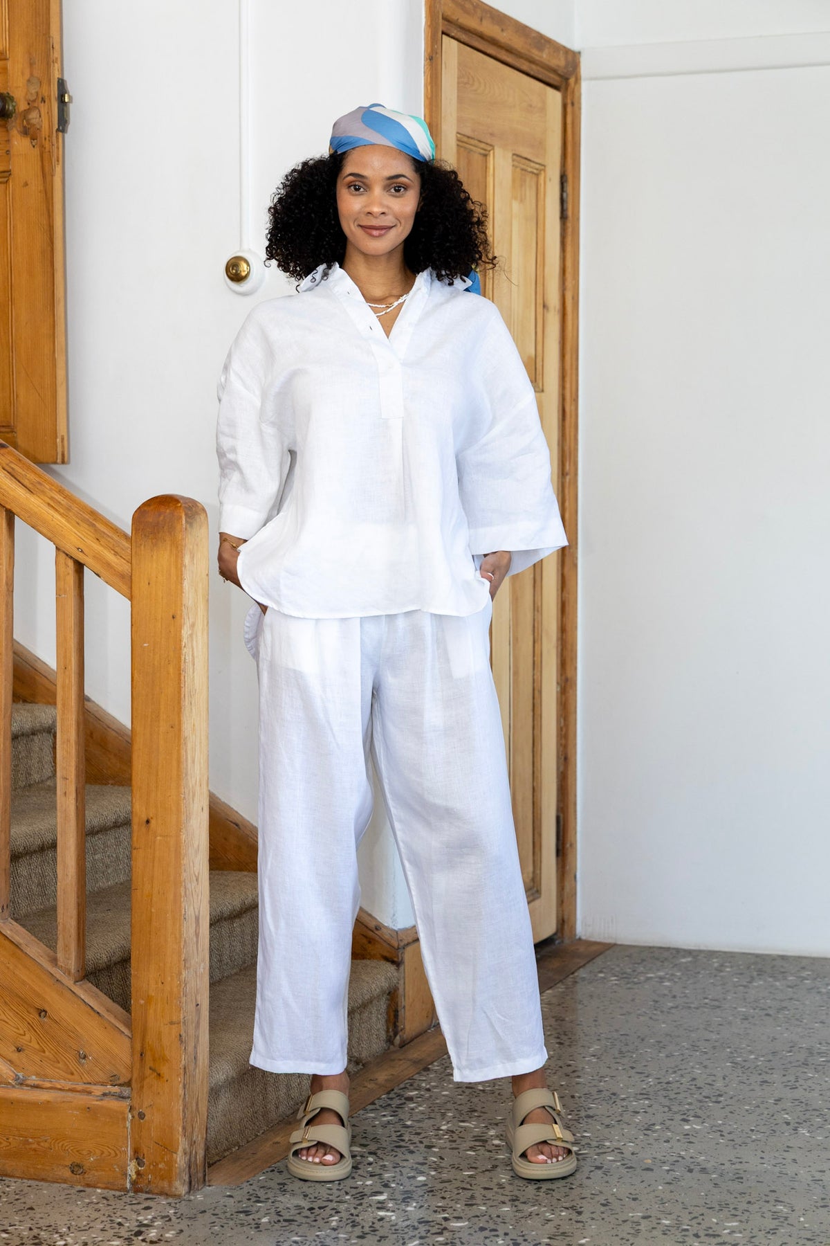 Lennox Pants White