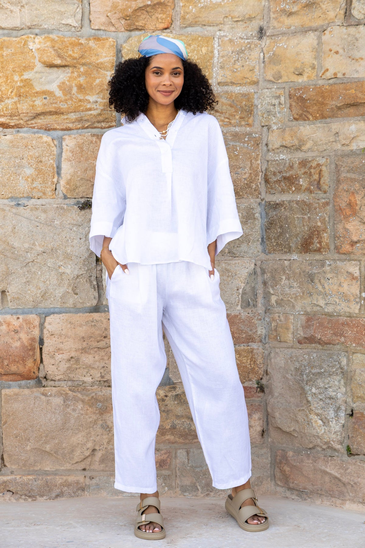 Lennox Pants White