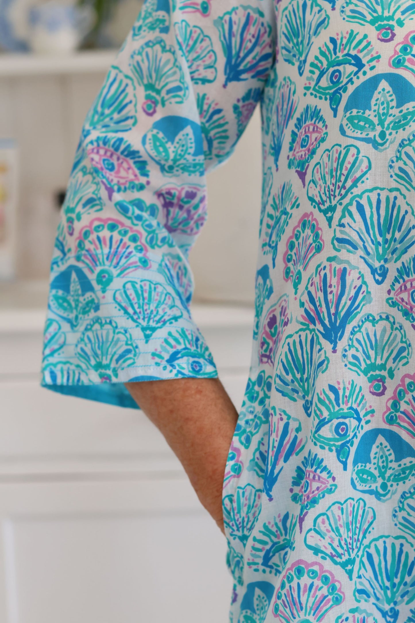 Tina Tassel Blue Shells