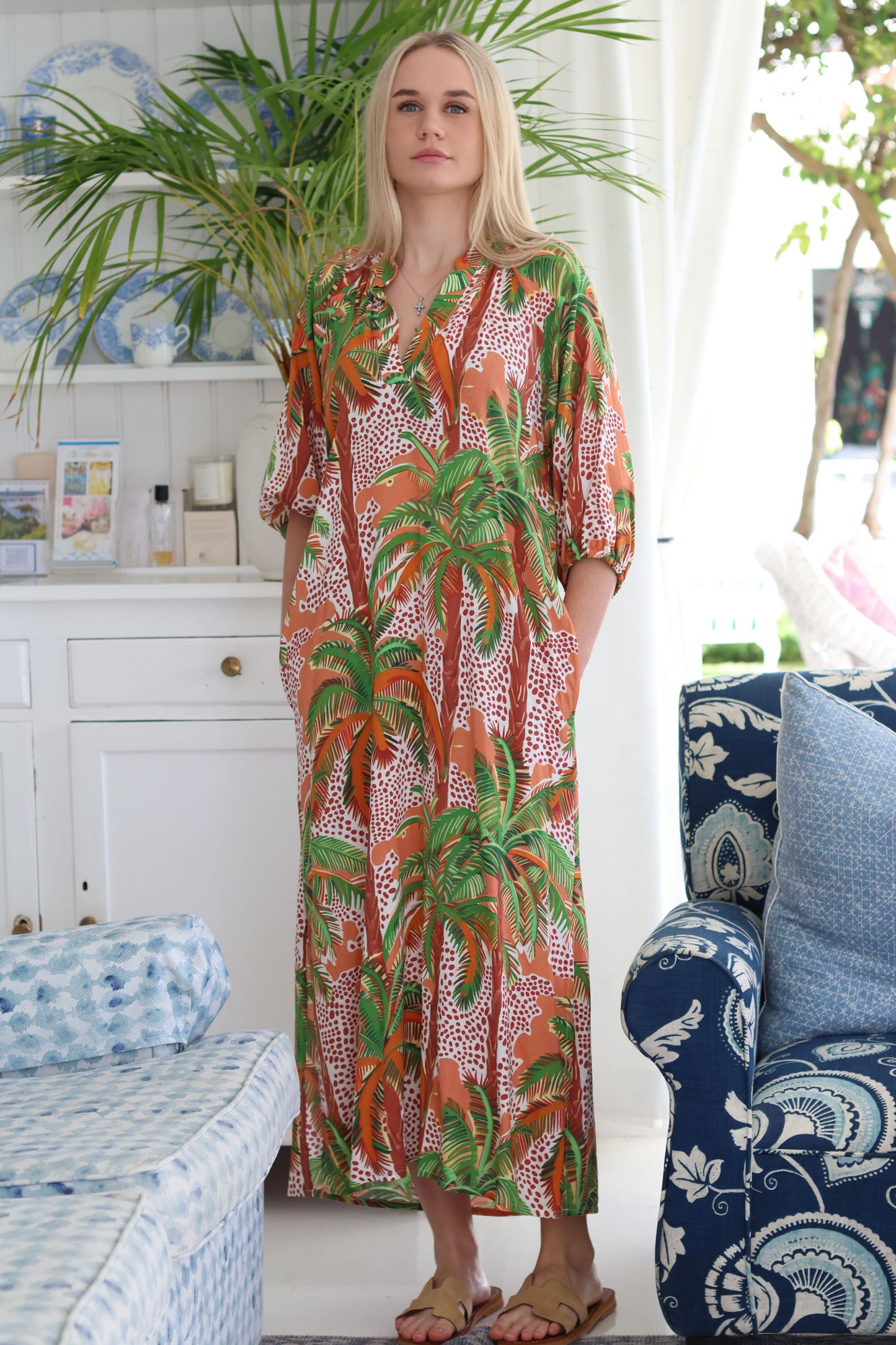 Raglan Dress Tropical