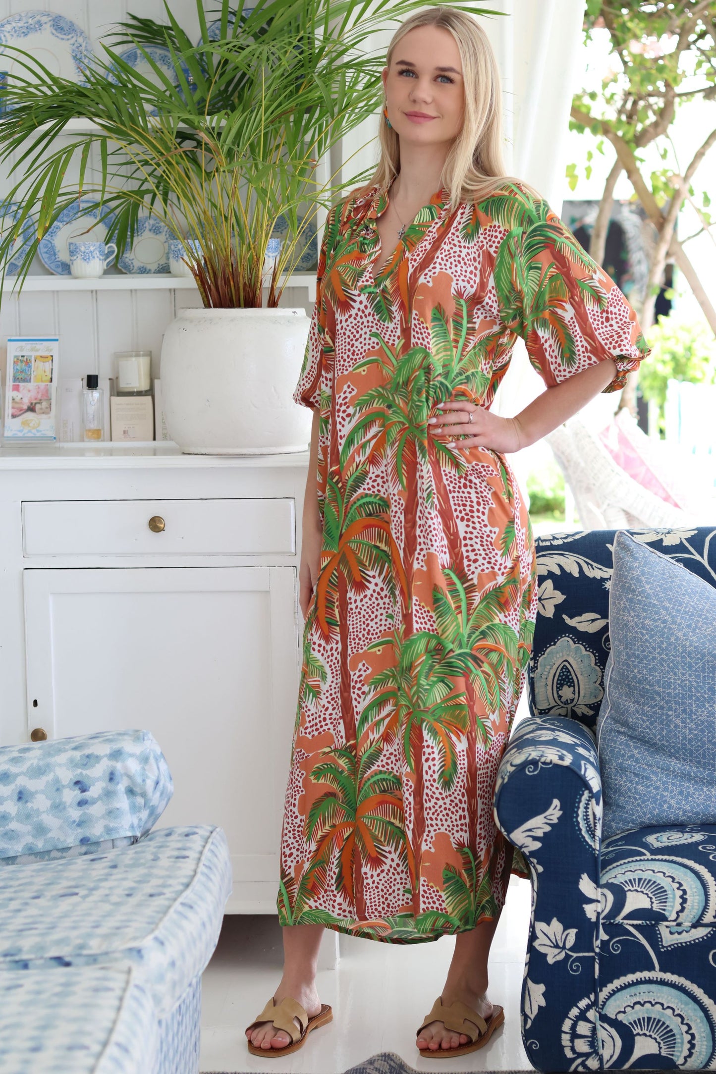 Raglan Dress Tropical
