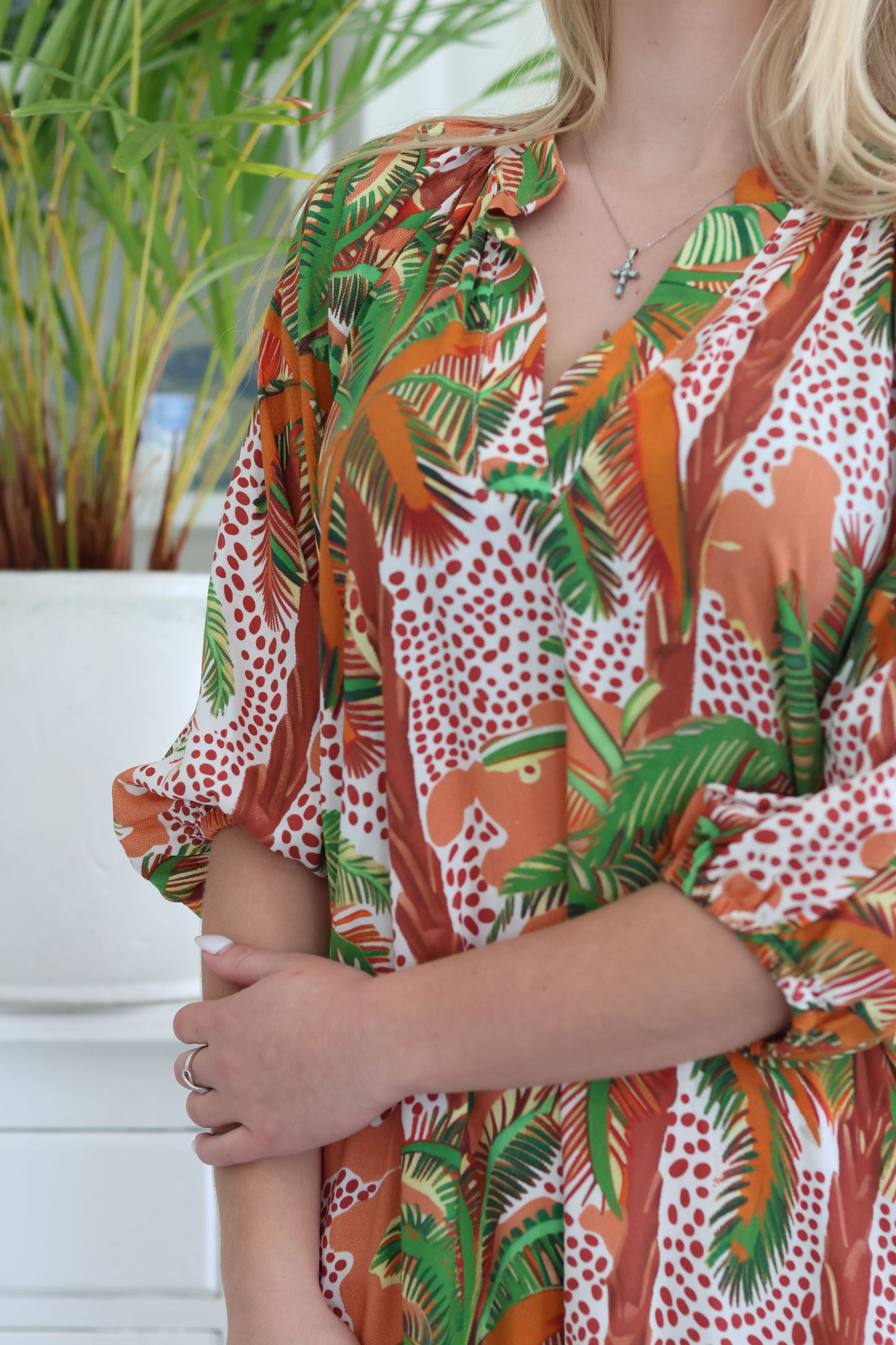 Raglan Dress Tropical