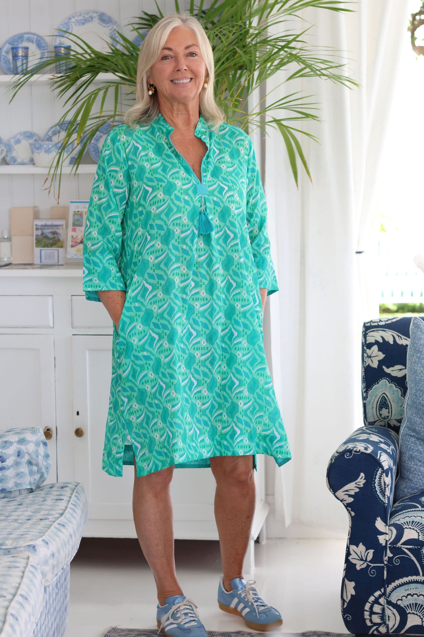 Tina Tassel Green Abstract