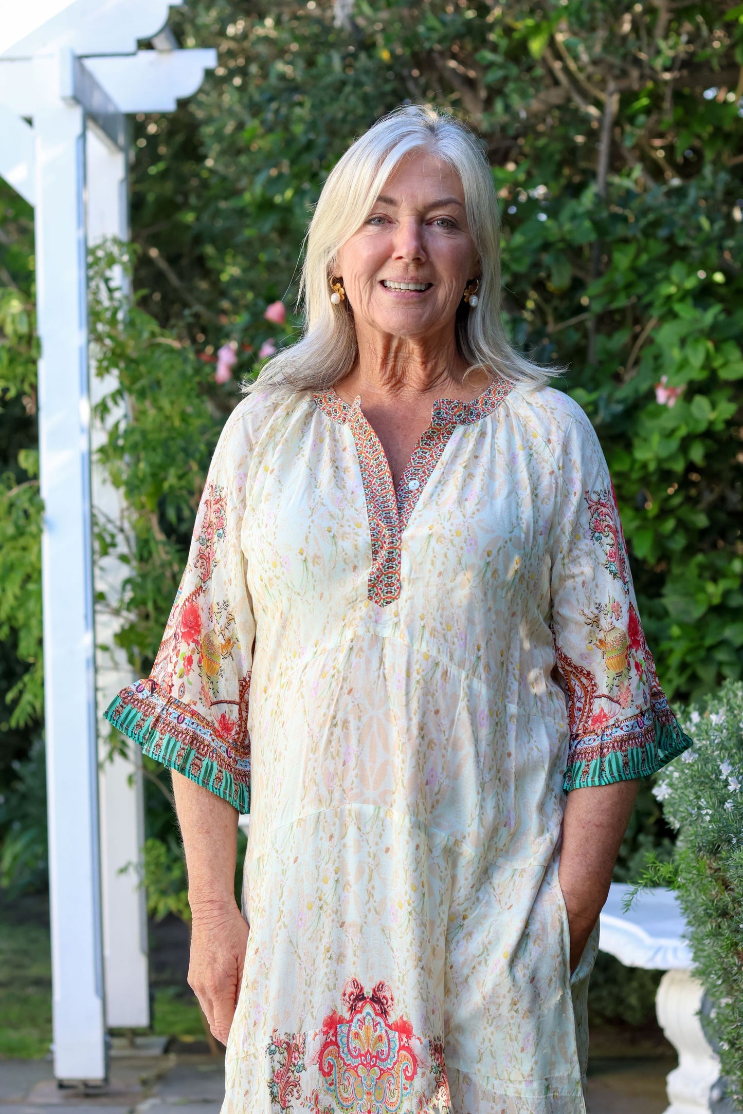 Ava Dress Tropical Daisy