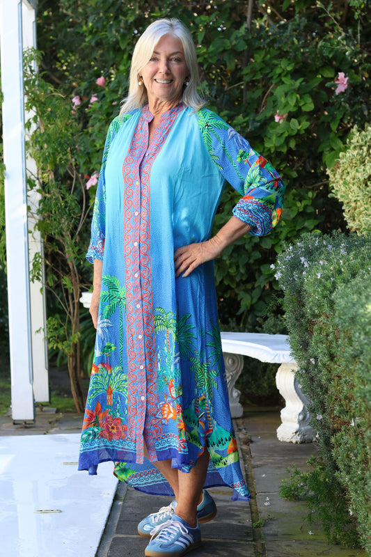 Arlene Dress Turquoise