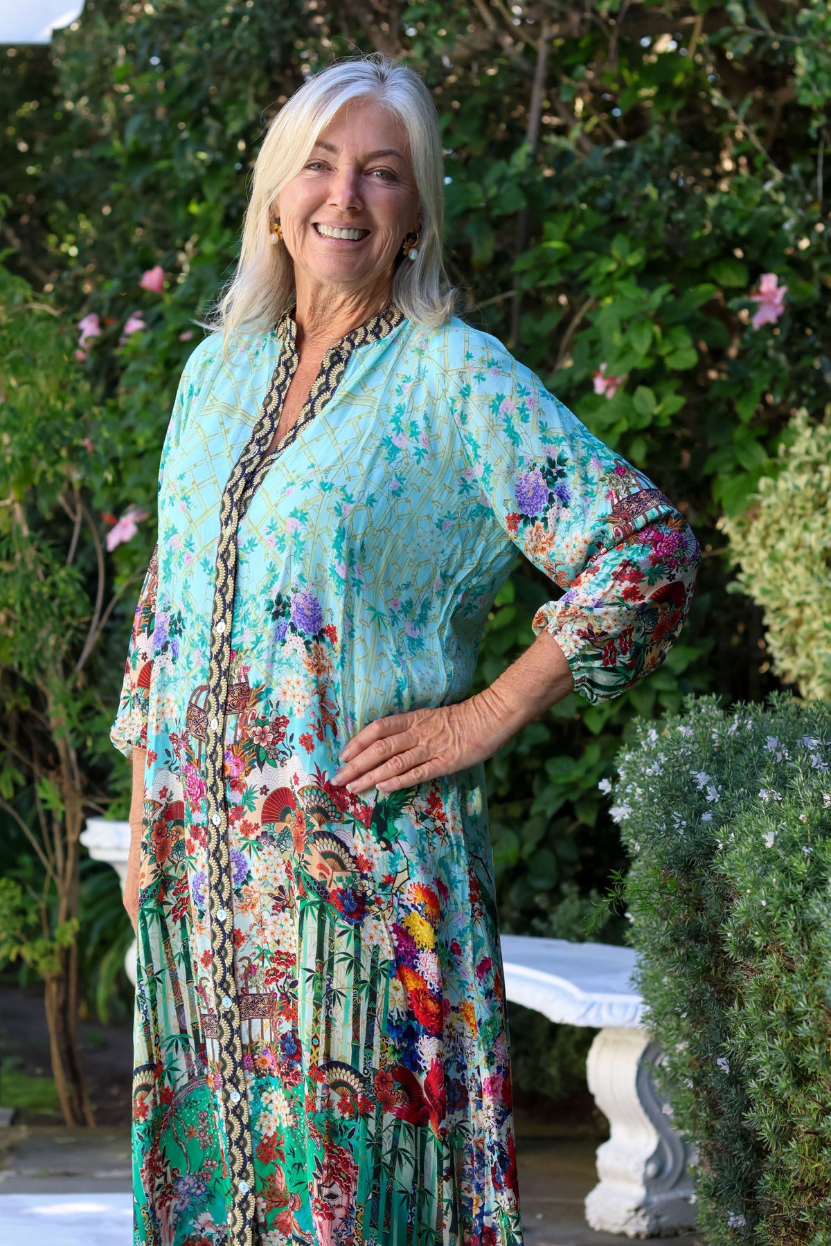 Arlene Dress Japanese Garden