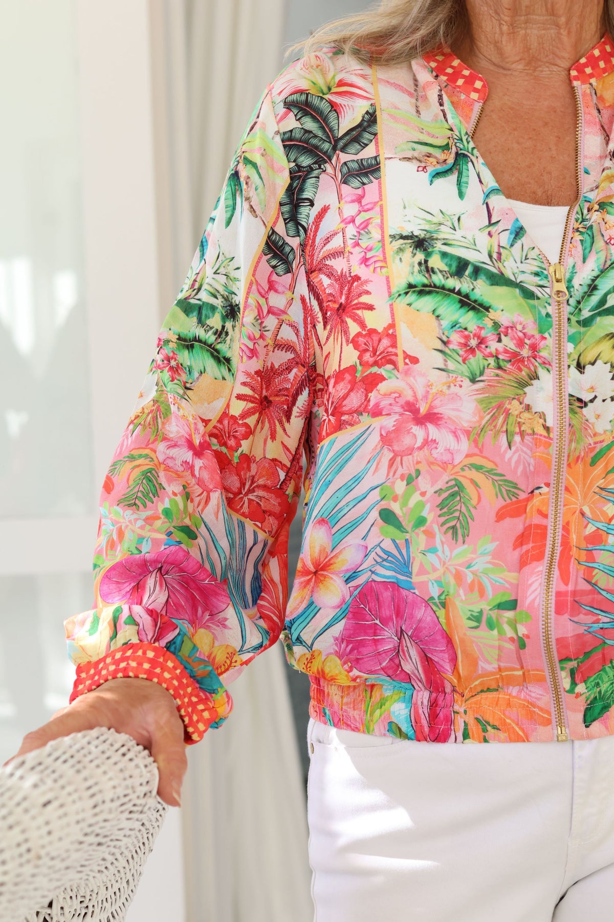 Bomber Jacket Pink Tropical