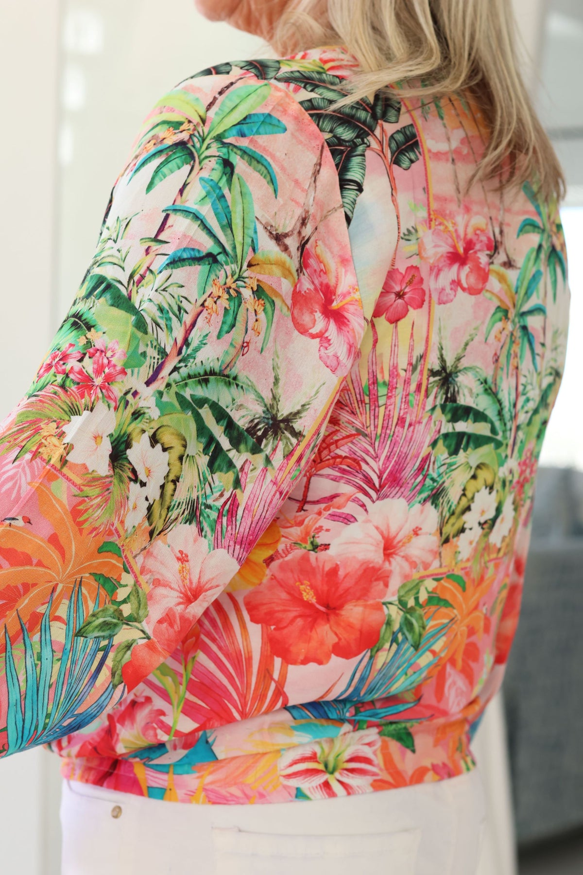 Bomber Jacket Pink Tropical