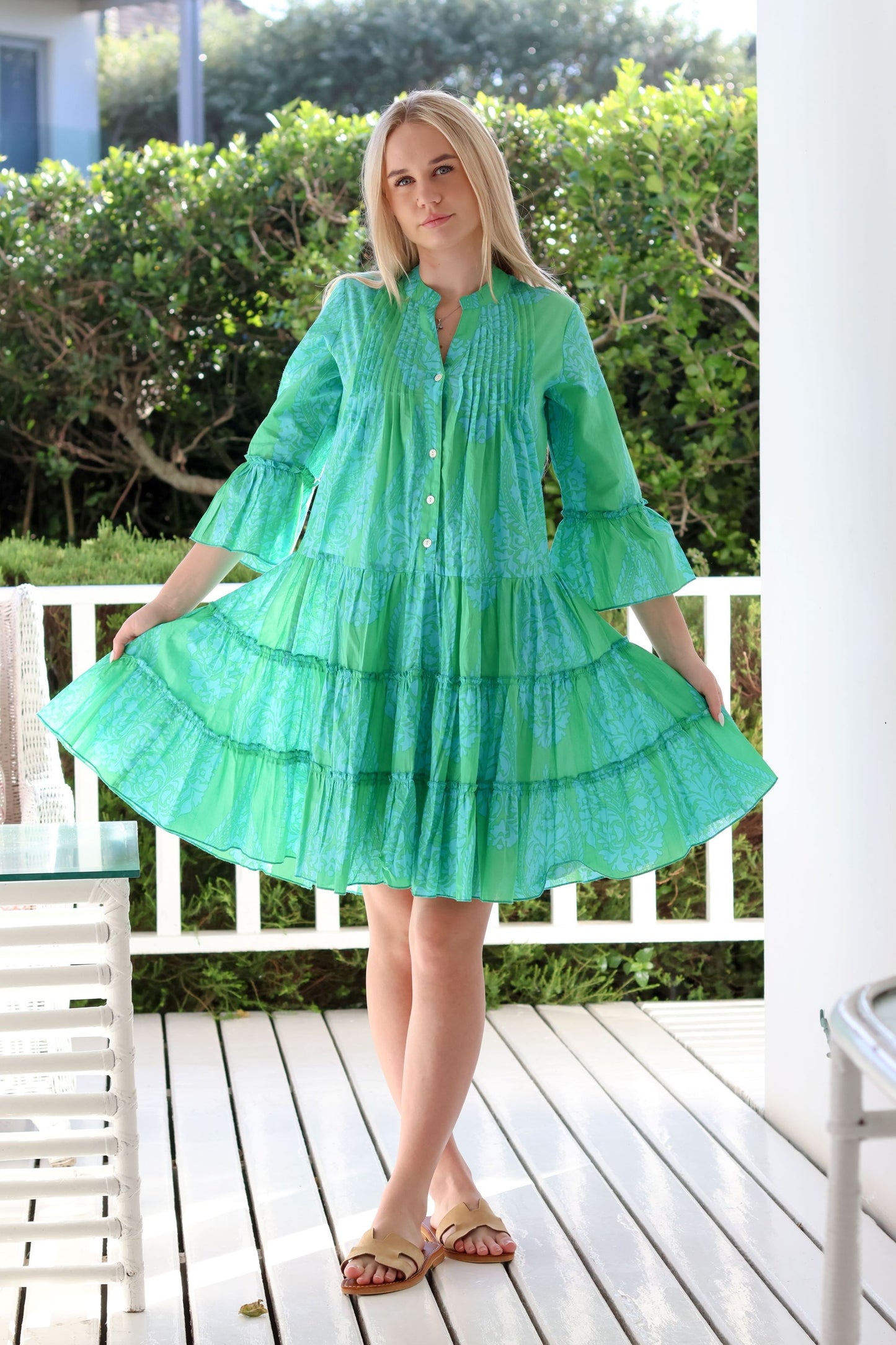 Boho Dress Green / Turquoise