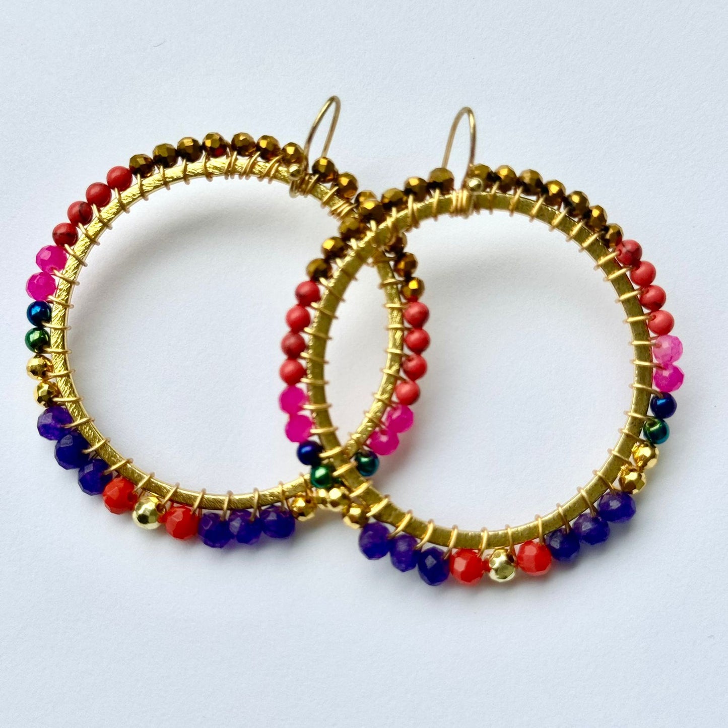 Extra Large Multicolour Hoops