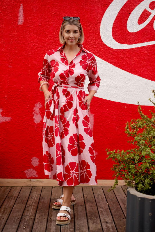 Marigold Dress Poppy Cascade