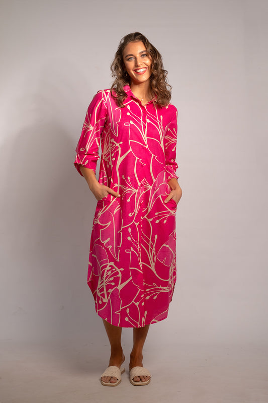 Laura Dress Cerise