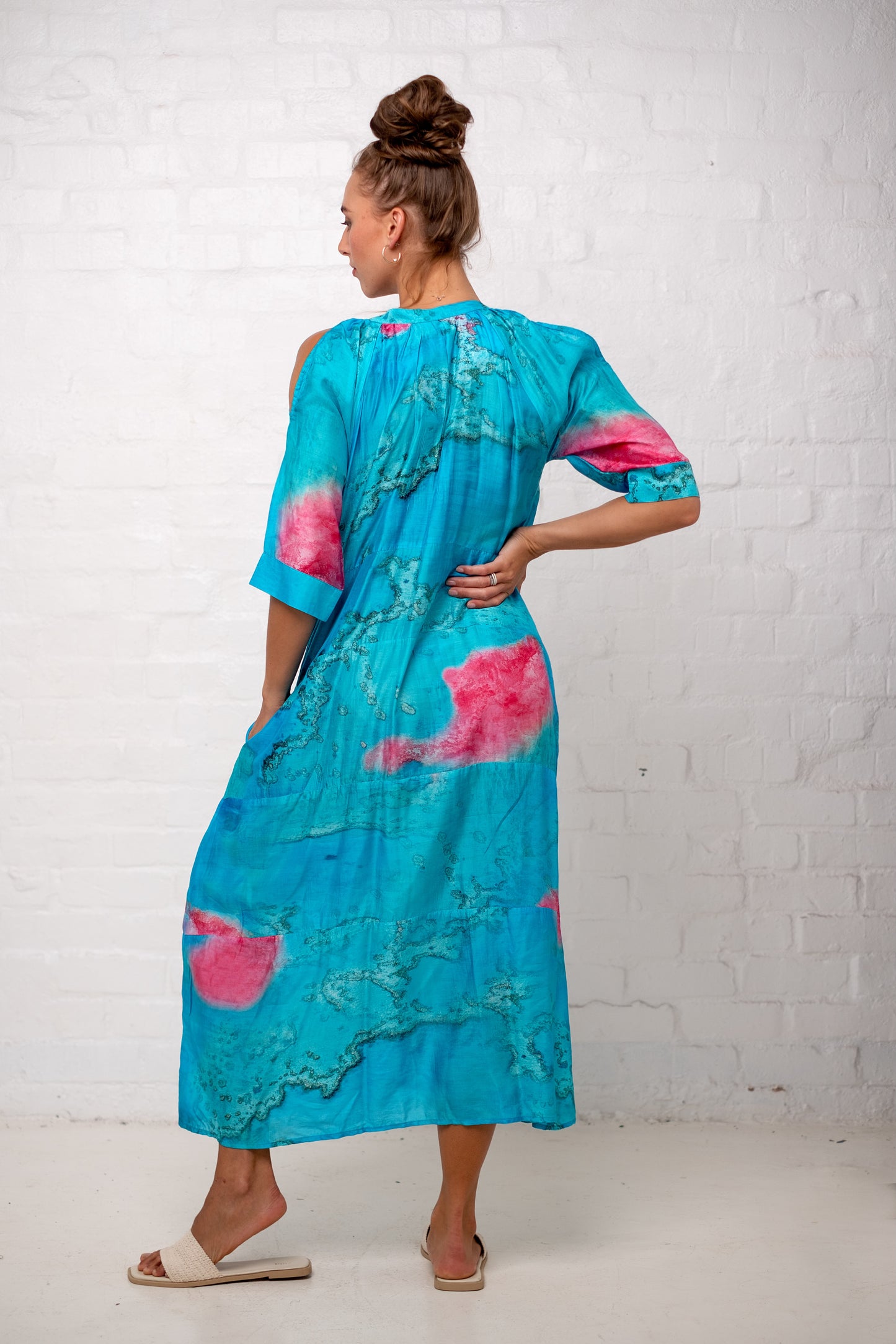 Adalynn Dress Turquoise Tulip