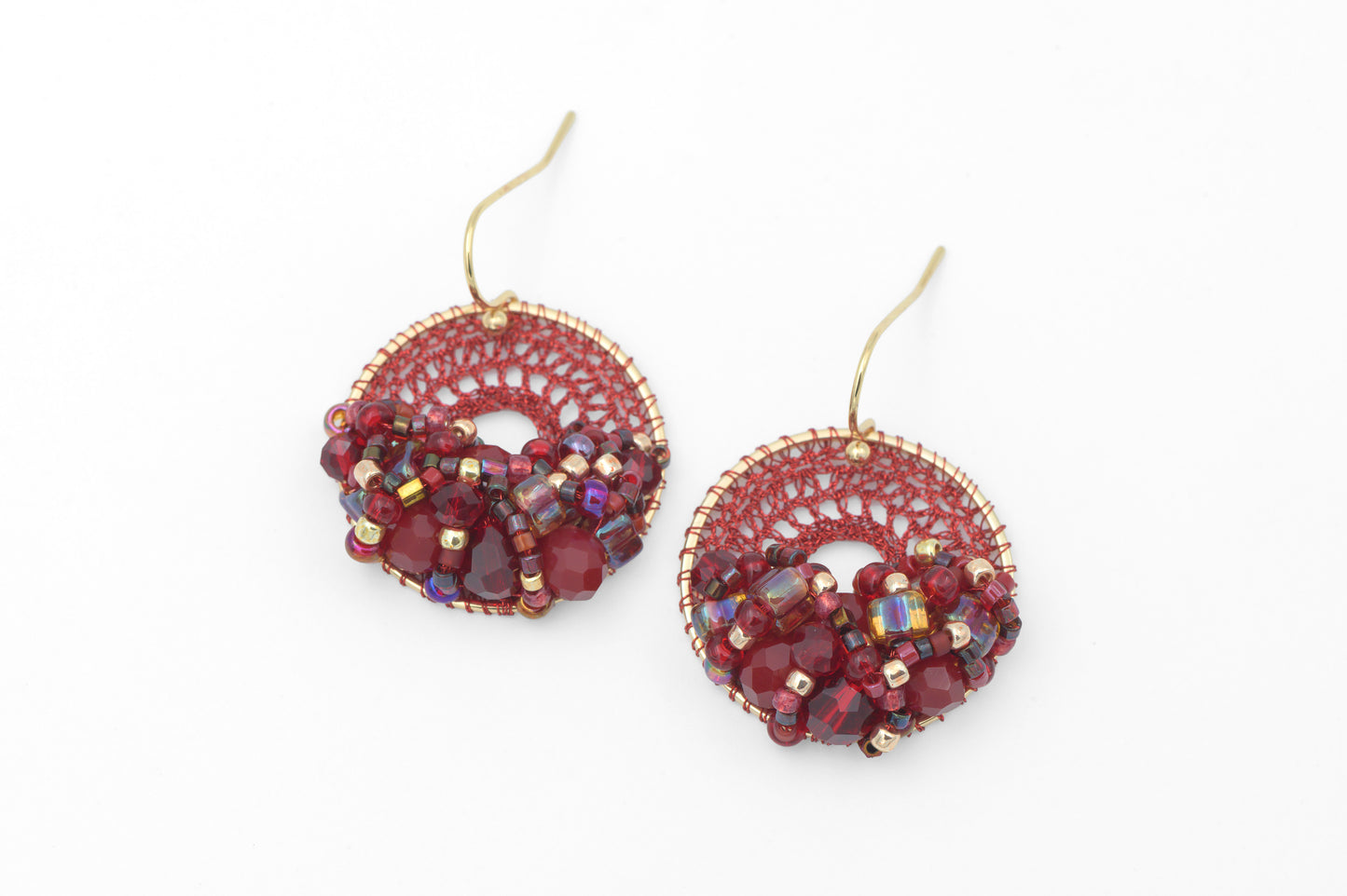 Dandelion Crochet Earrings Small