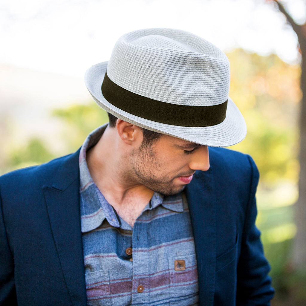 Harley Trilby Sun Hat Light Grey