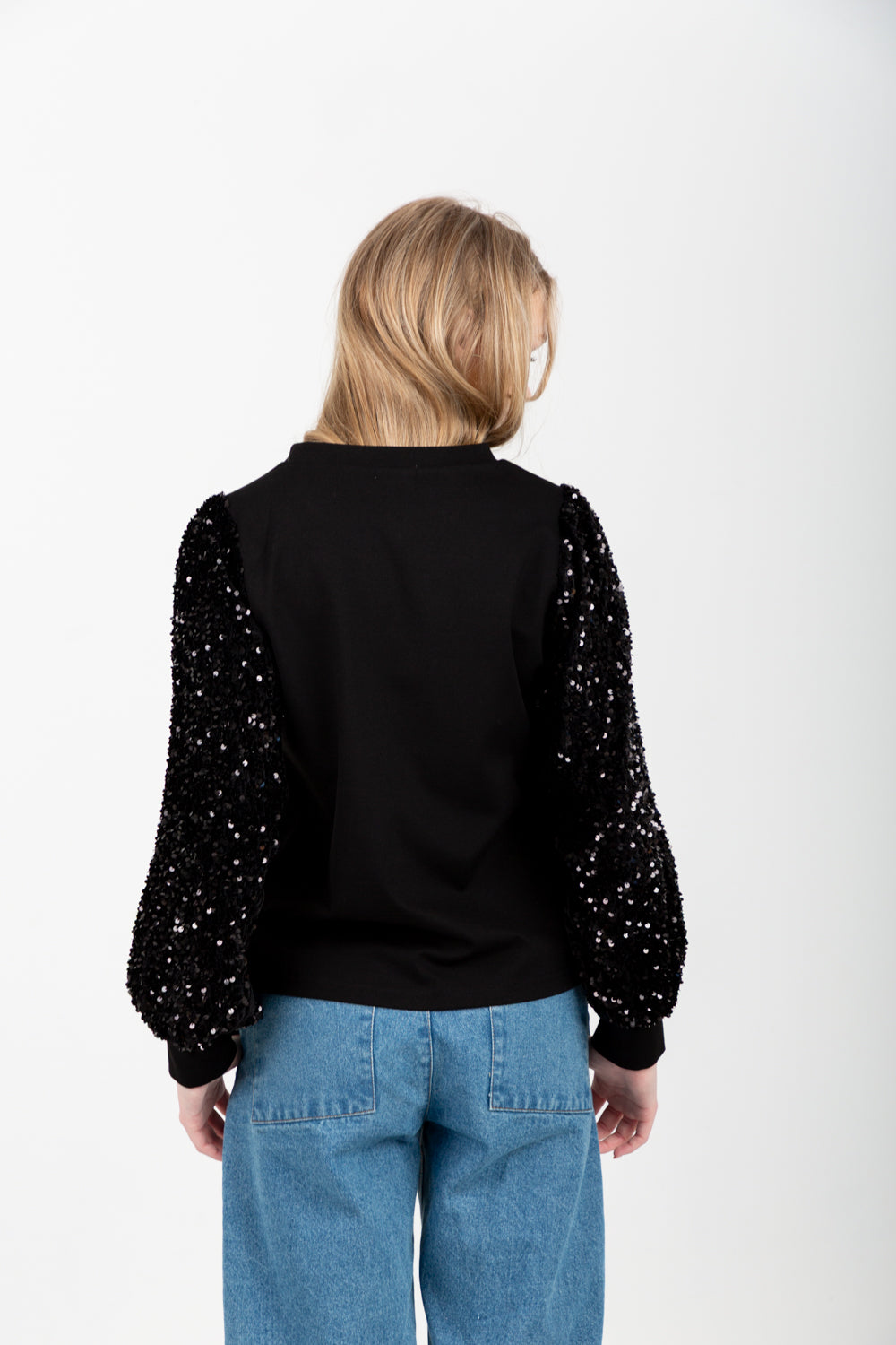 Livia Top Black Sequin