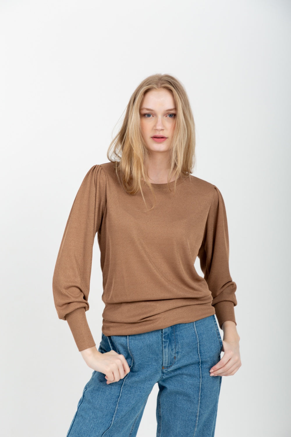 Zoe Top Camel