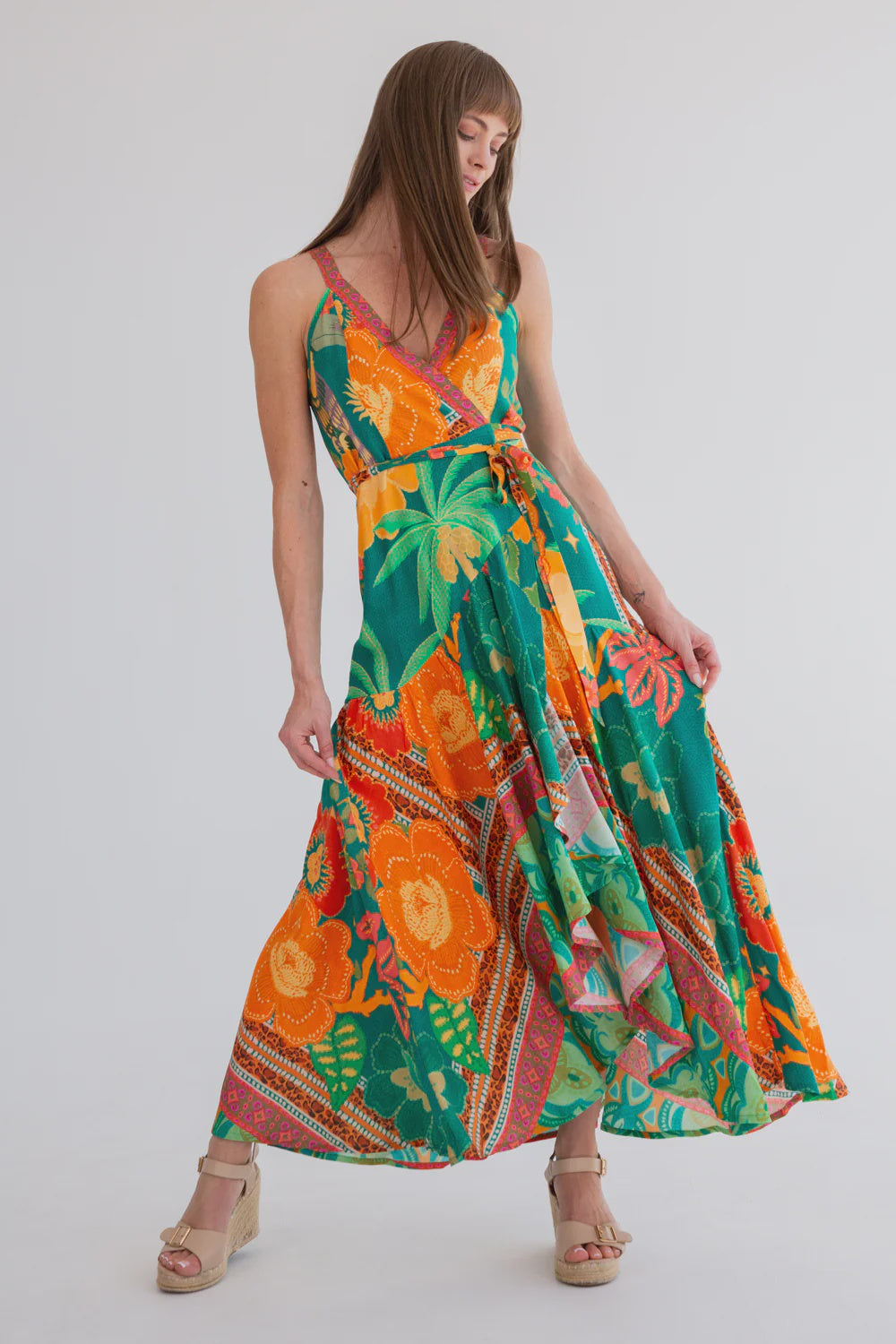 Kea Wrap Dress Paradise Bliss