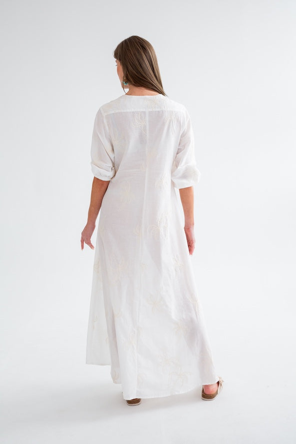 Arniston Dress White Palm