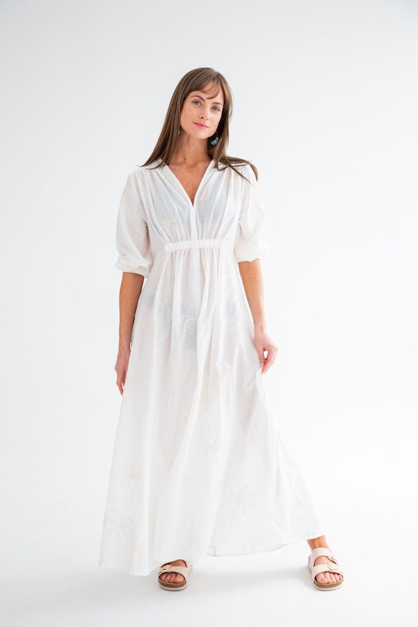 Arniston Dress White Palm