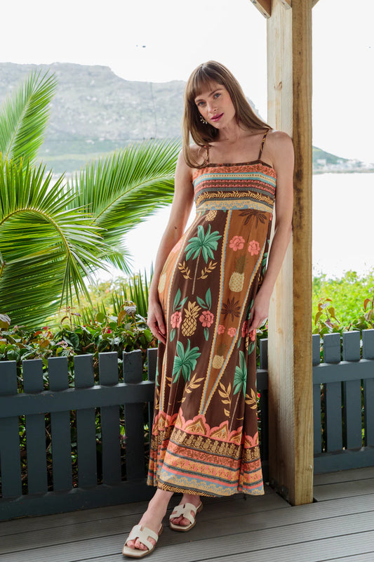 Calista Dress Coco Pineapple