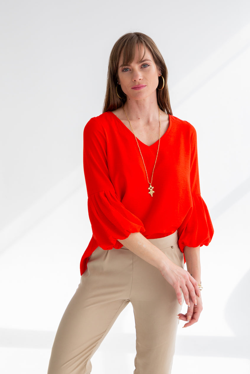 Diane Blouse Red