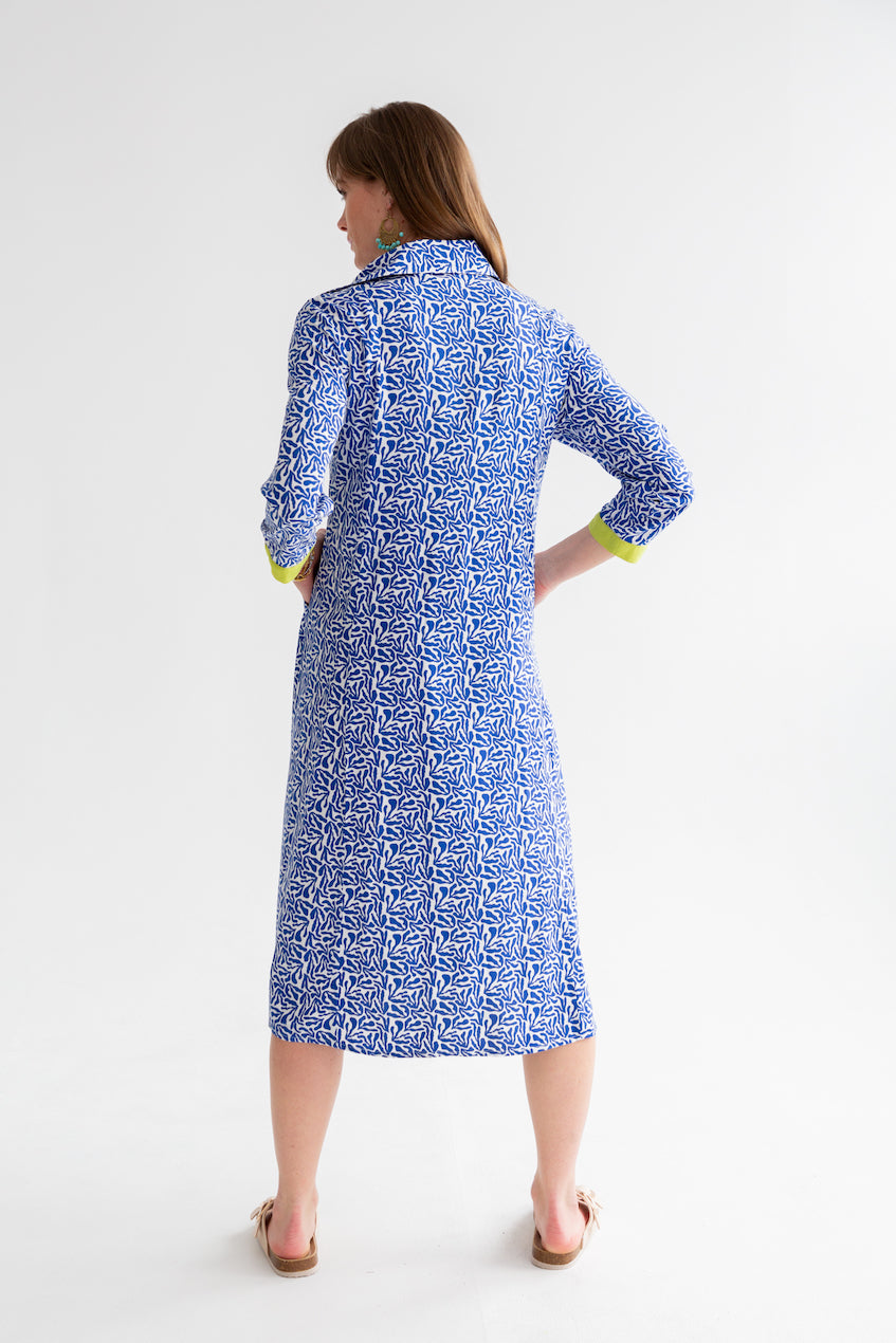 Delilah Dress Blue Coral