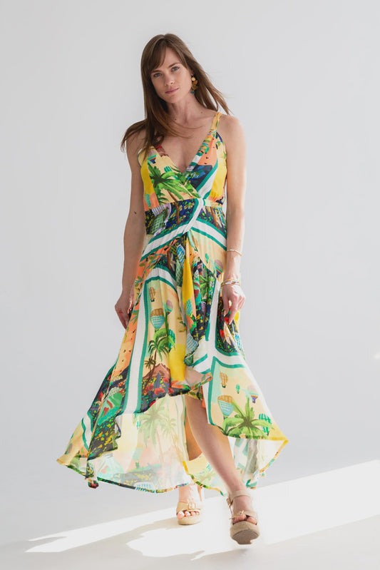 Kea Wrap Dress Hot Air Balloon