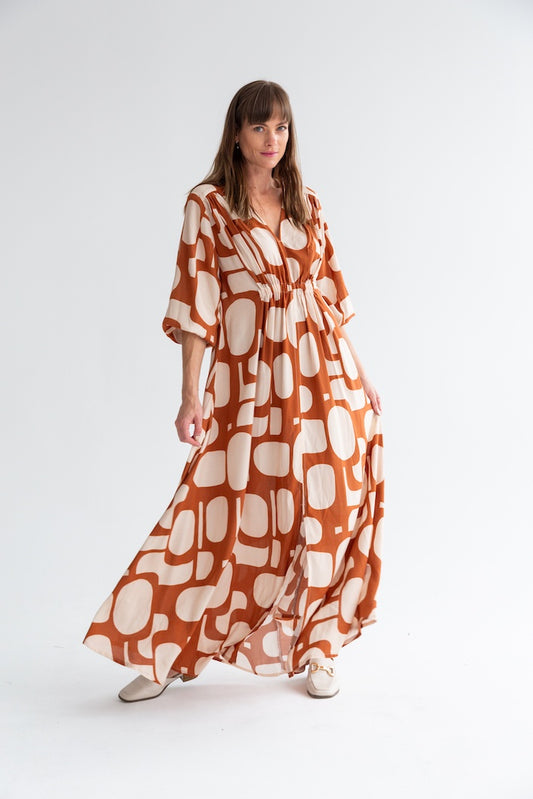 Arniston Dress Pebble Print