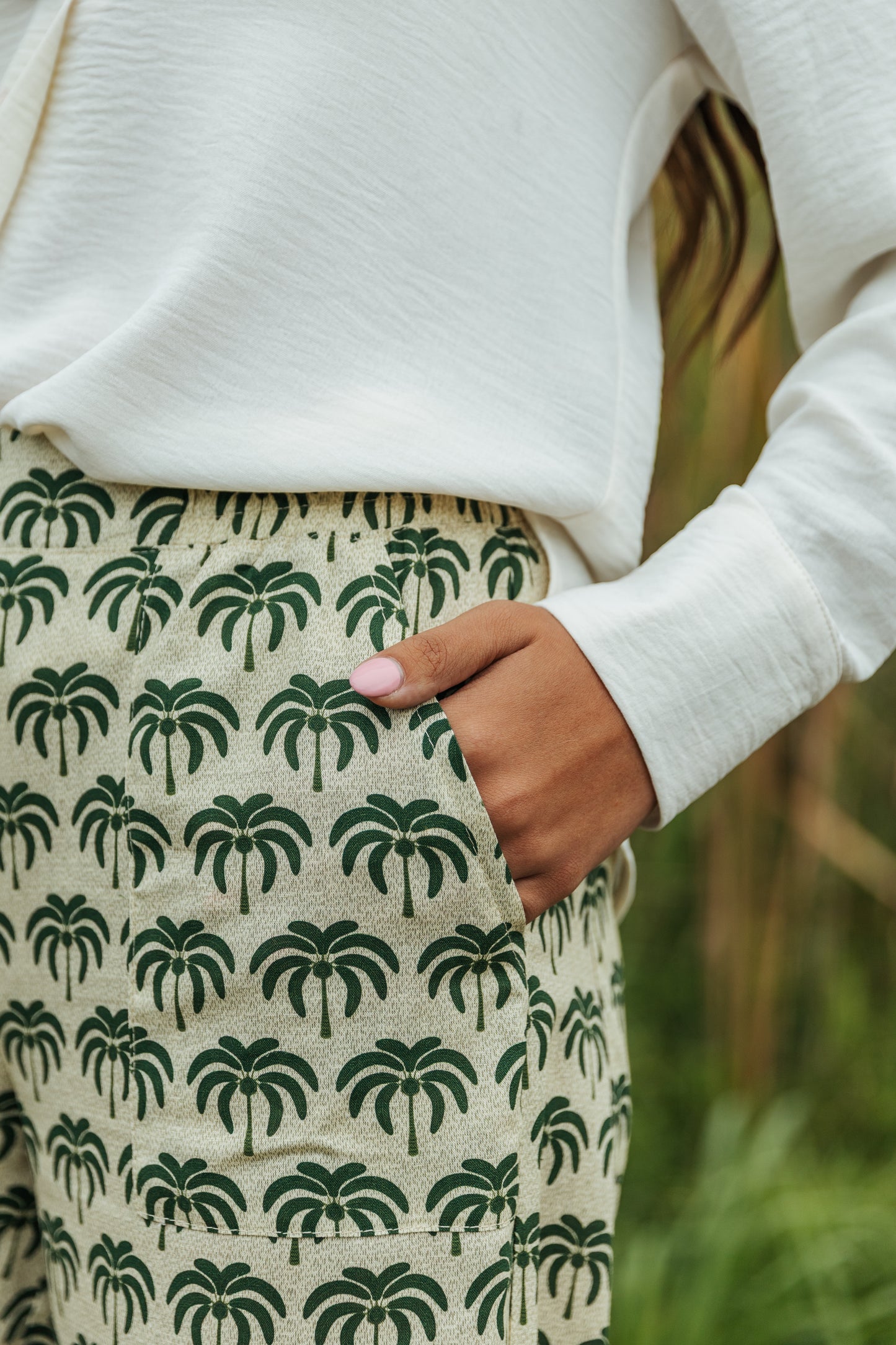 Flat Front Pants Palmscape