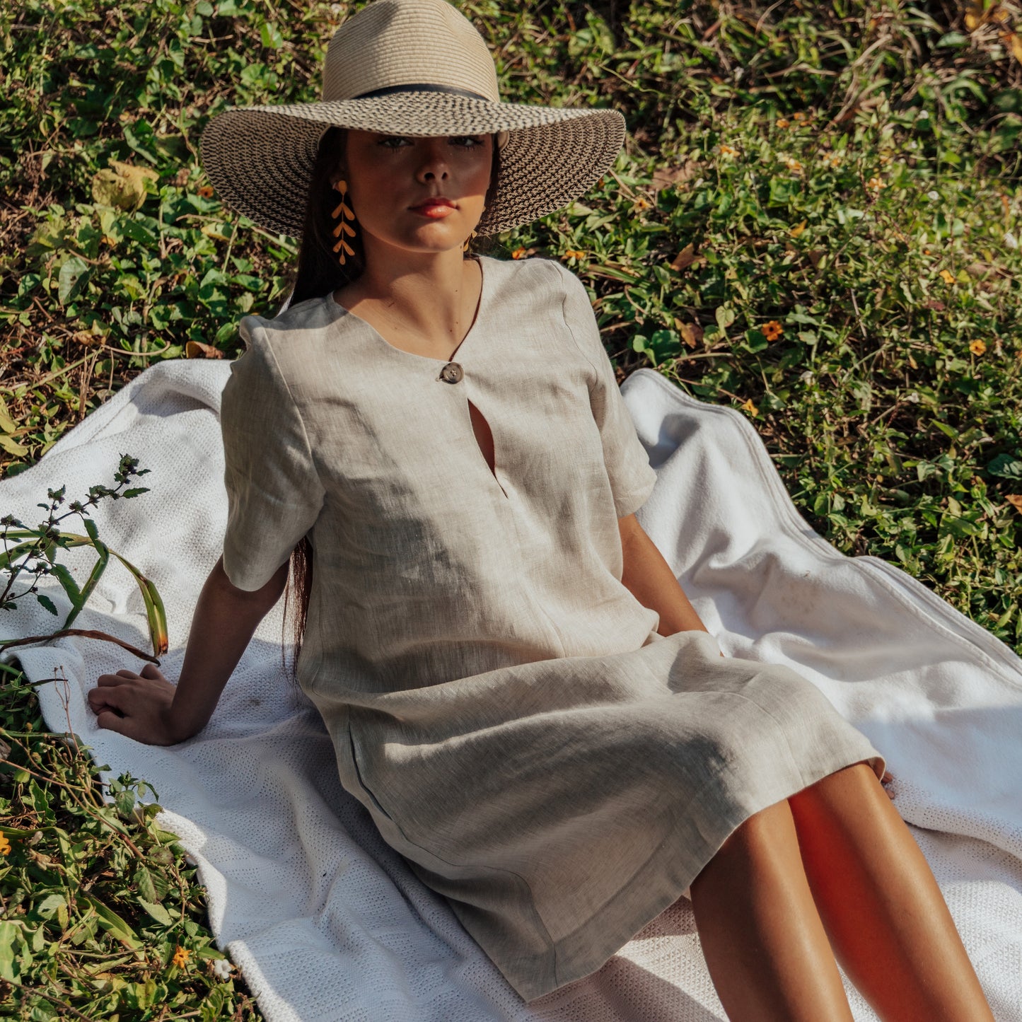 Summer Jade Dress Natural