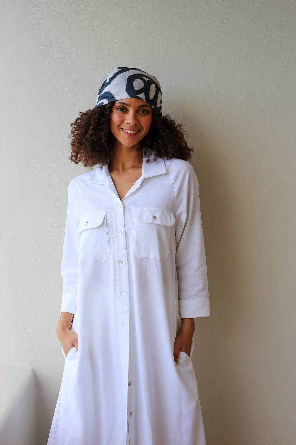 Raji Shirt Dress White