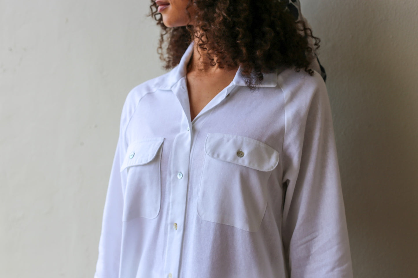 Raji Shirt Dress White