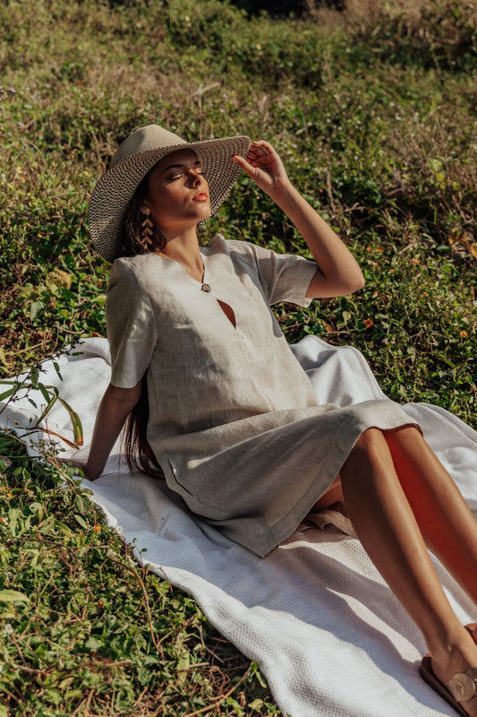 Summer Jade Dress Natural